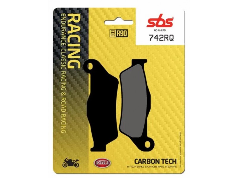 Гальмівні колодки SBS Racing Brake Pads, Carbon Tech 742RQ
